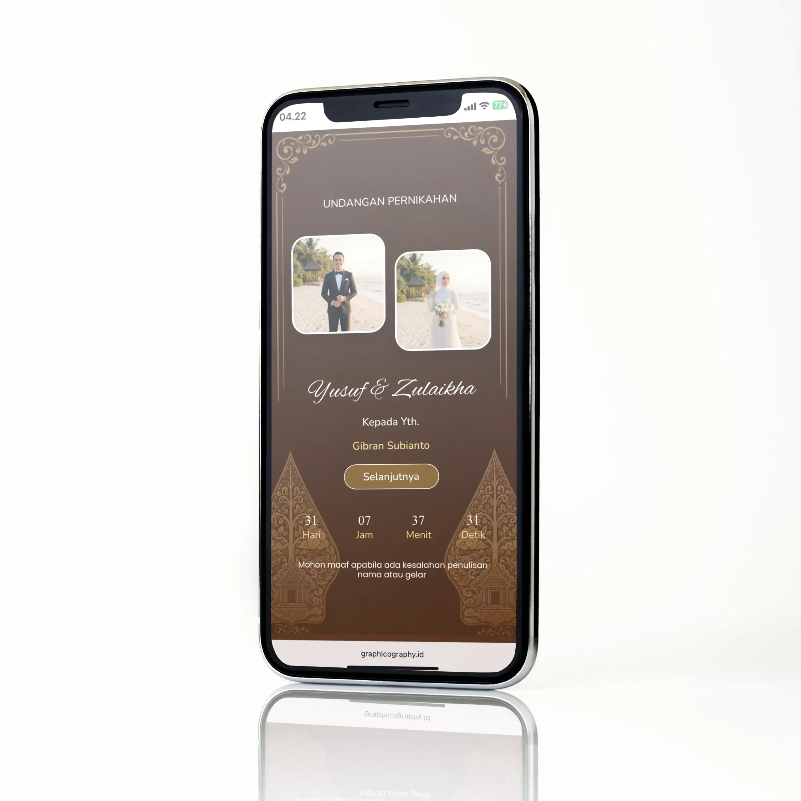 Mockup Undangan Digital UW12