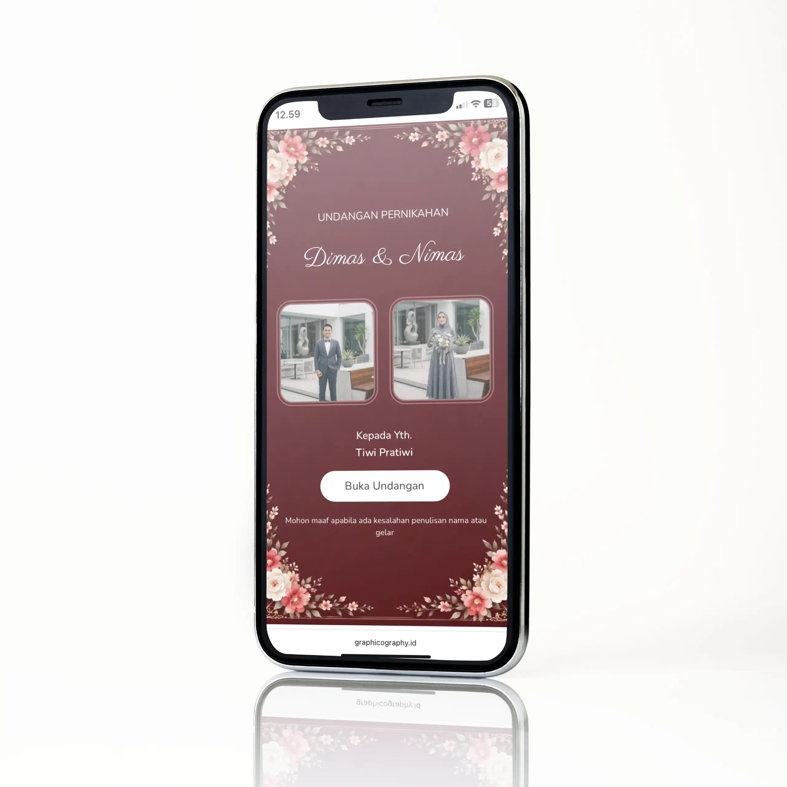 Mockup Undangan Digital UW16