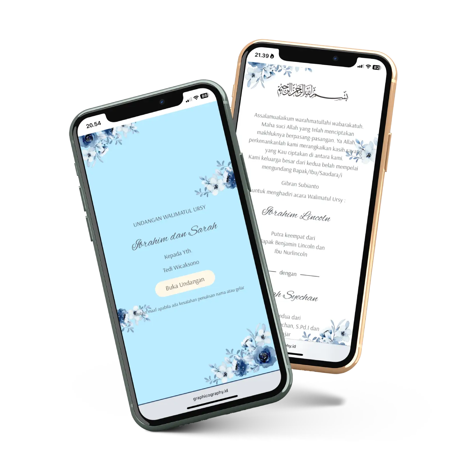 Mockup Undangan Digital UW02 Graphicography