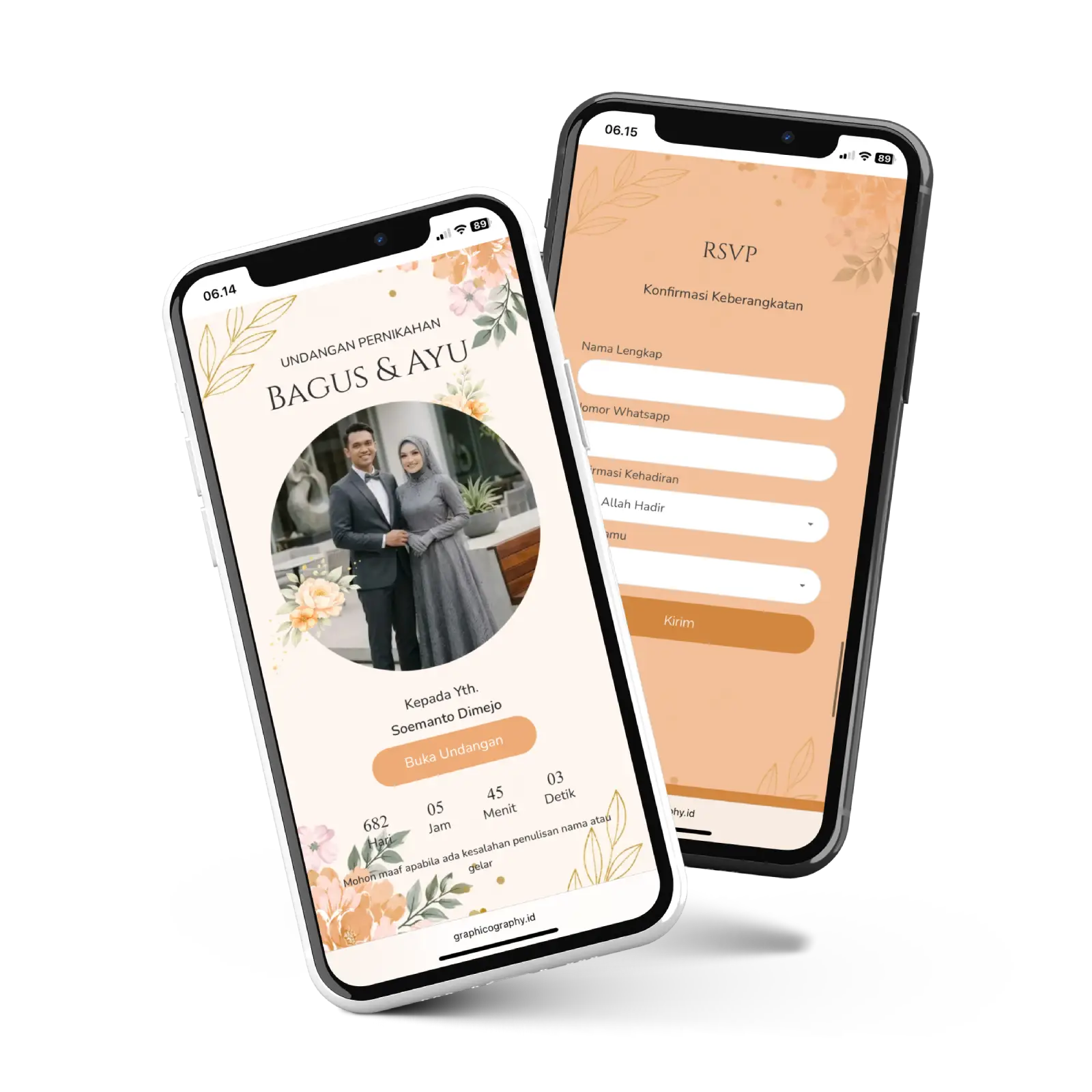 Mockup Undangan Digital UW20 Graphicography