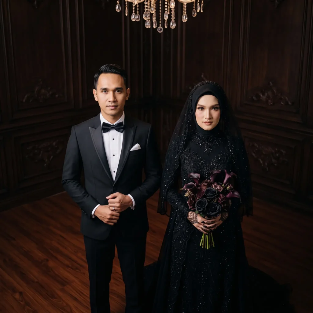 Pasangan Pengantin Dark Style Graphicography.id